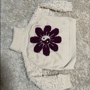 FLEECE YIN AND YANG TURTLENECK SWEATER